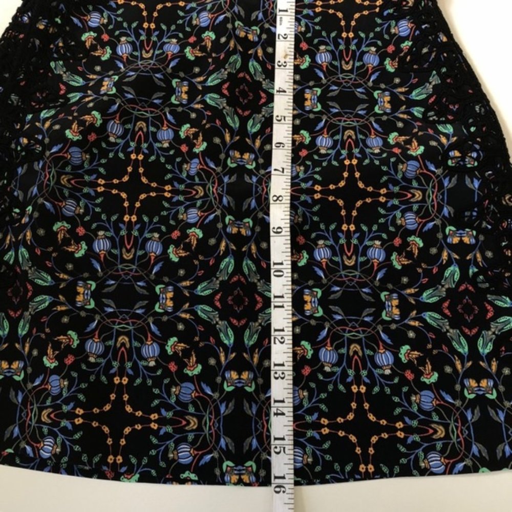 Zara Black Multi Printed/Patterned Mini Skirt - image 3